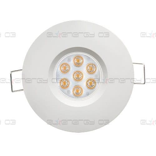 LED луна за вграждане насочена 6.5W, 4200K, IP44, 220V-240V AC, 45°, Неутрална светлина, Бяла, SMD 2835