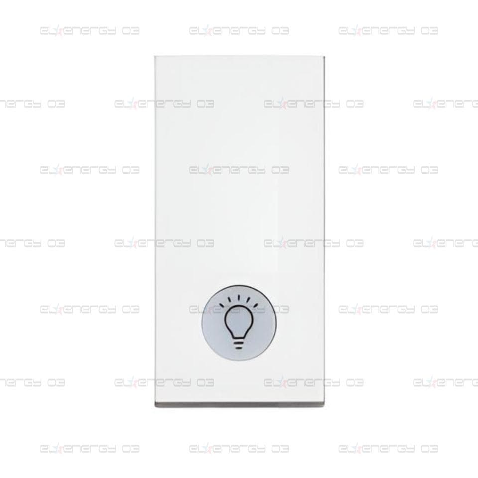 Бутон с LED индикация на 230V и символ лампа 1 мод. 10A цвят Бял /блистер/ Classia Bticino