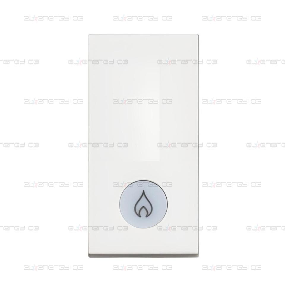 Еднополюсен ключ с LED индикация и символ отопление 1 мод. 16A цвят Бял /блистер/ Classia Bticino