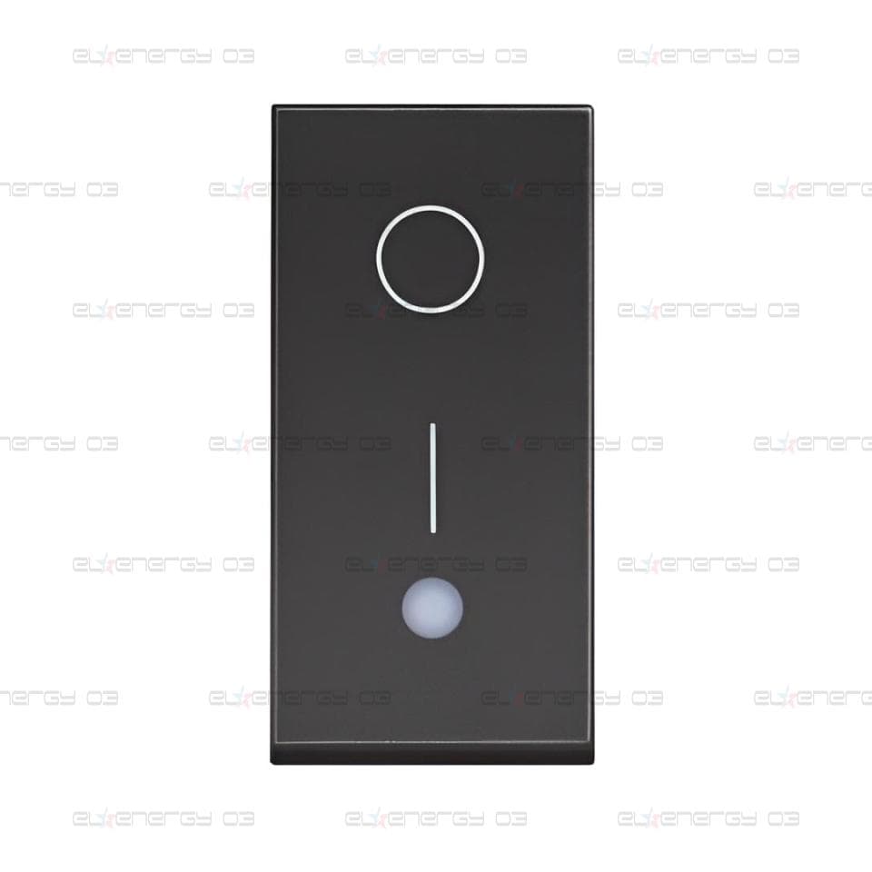 Бойлерен ключ 2P 1 мод. 16A с LED индикация цвят Черен /блистер/ Classia Bticino