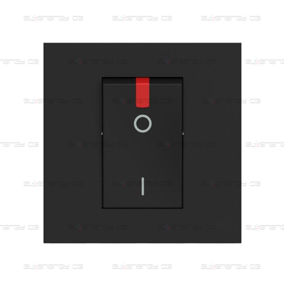 Бойлерен ключ 2P 2 мод. 32A цвят Черен Classia Bticino