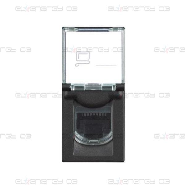 Розетка RJ45 cat.6 STP 1 мод. цвят Черен /блистер/ Classia Bticino
