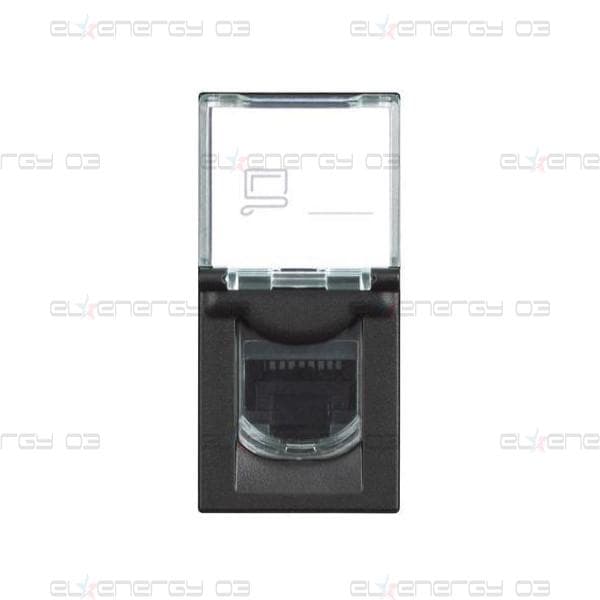 Розетка RJ45 cat.6 UTP 1 мод. цвят Черен /блистер/ Classia Bticino