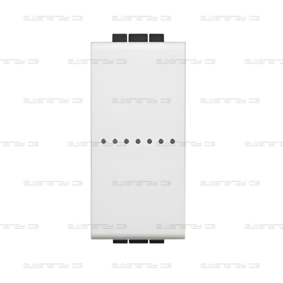 Девиаторен Smart ключ 1 мод. ЖИЧЕН изисква неутрала цвят Бял LL Bticino с Netatmo