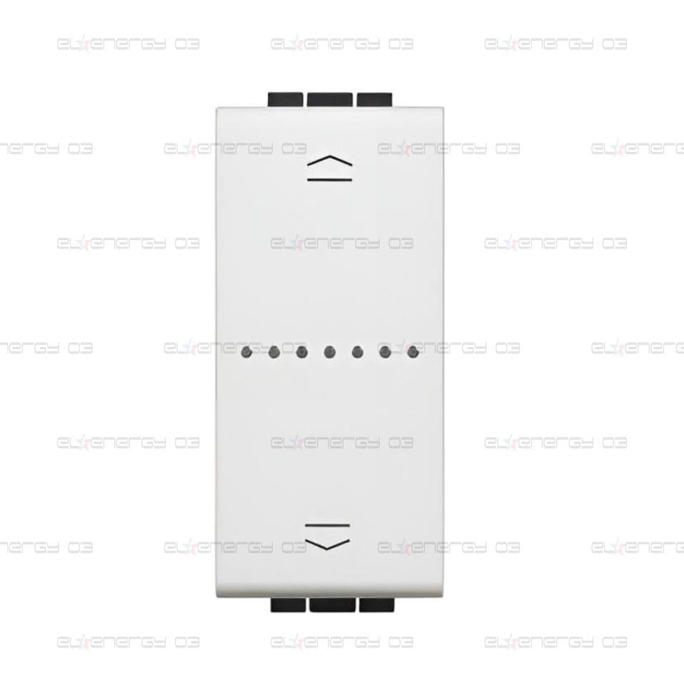Ключ за щори Smart 1 мод. ЖИЧЕН изисква неутрала цвят Бял LL Bticino с Netatmo