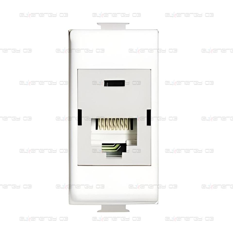 Розетка RJ45 cat.6 STP 1 мод. цвят Бял LL Bticino