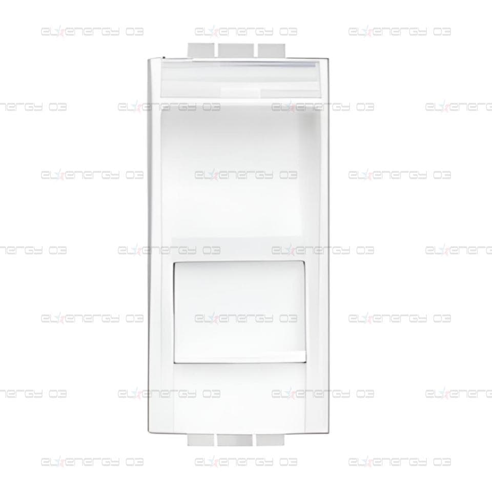 Розетка RJ45 cat.6 STP конектор toolless IDC 1 мод. цвят Бял LL Bticino