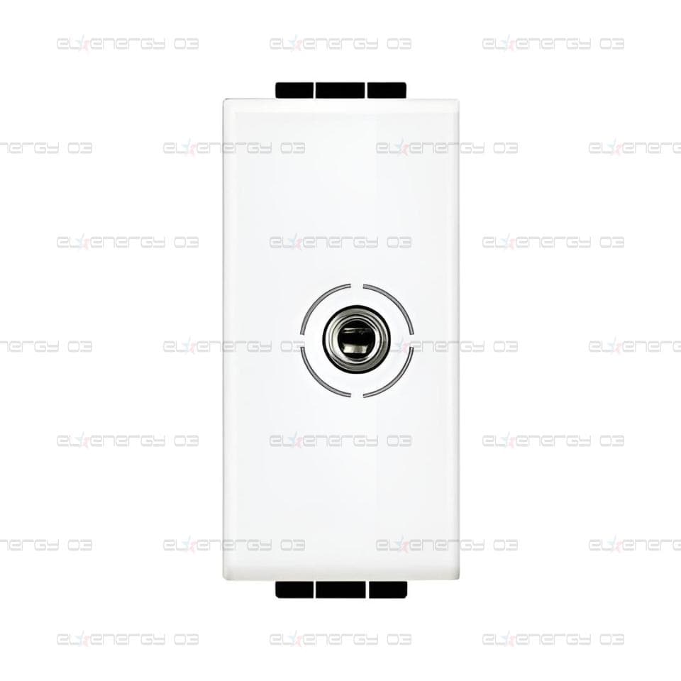Розетка аудио жак 3.5mm 1 мод. цвят Бял LL Bticino