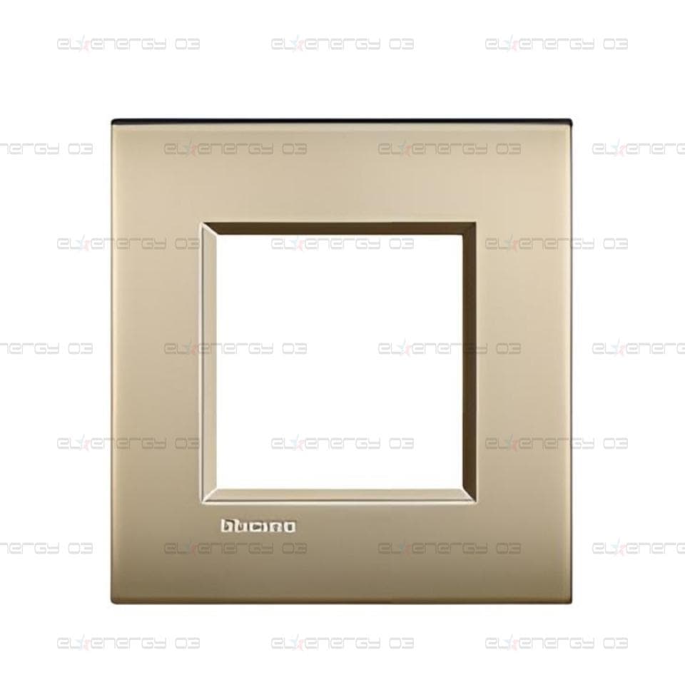 Рамка 2 мод. метална Gold mat AIR LL Bticino