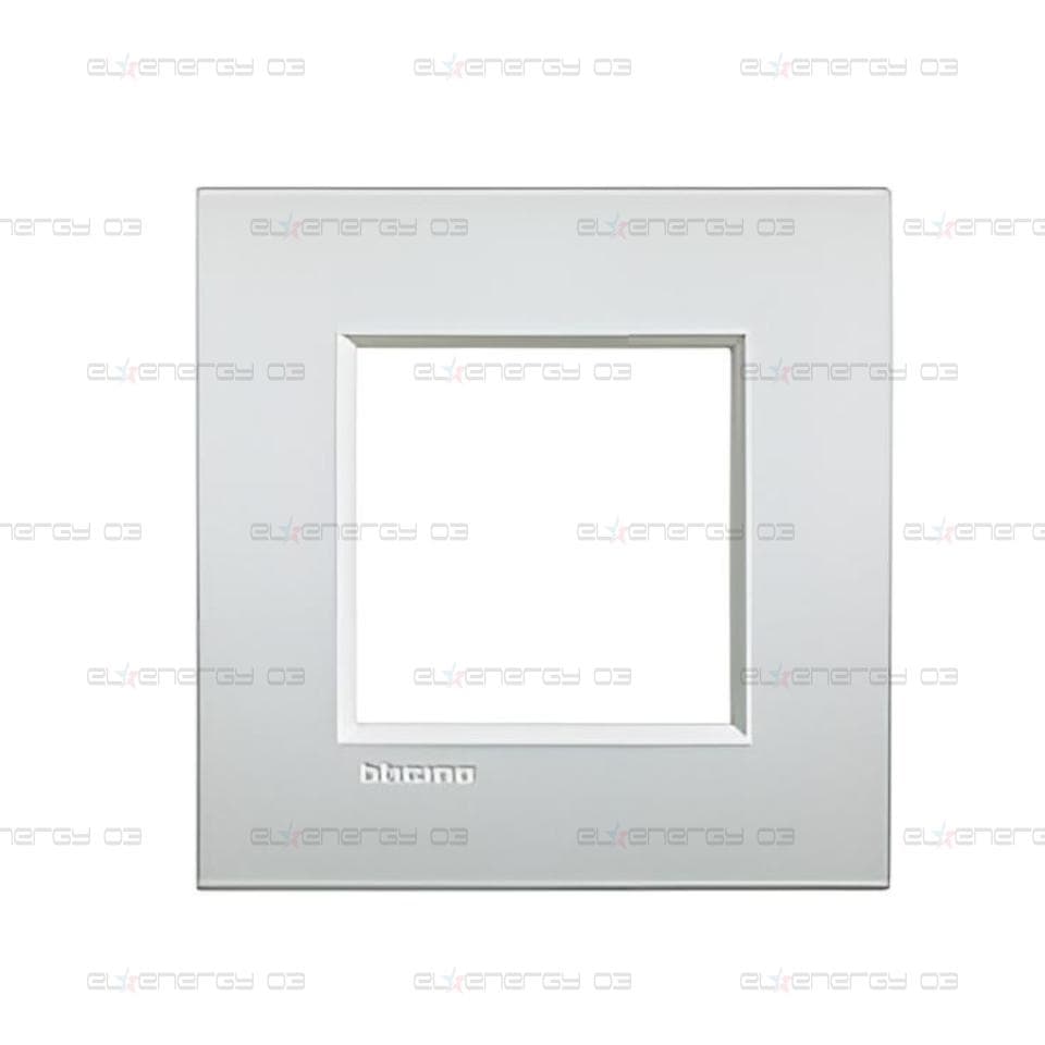 Рамка 2 мод. метална Pearl white AIR LL Bticino