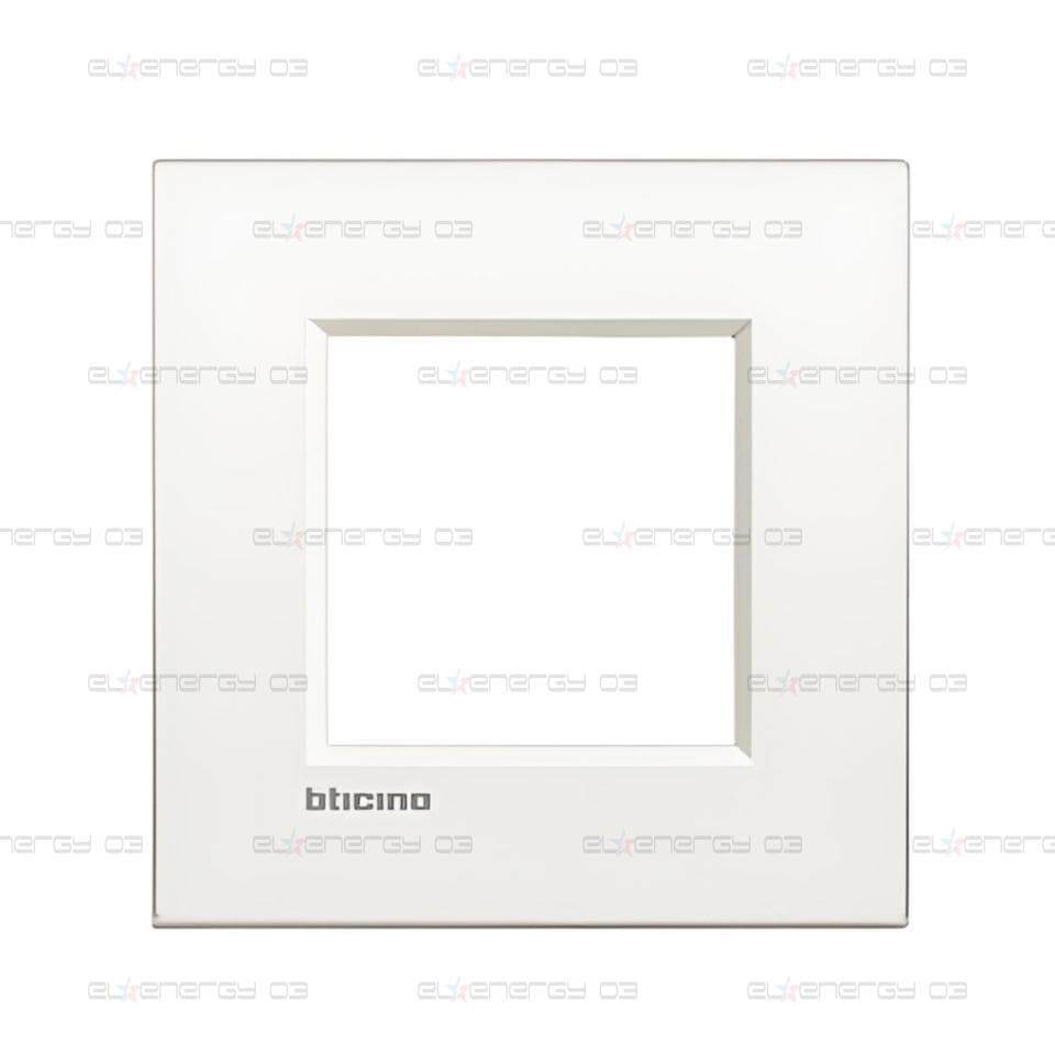Рамка 2 мод. метална Pure white за обикновена конзола 50мм AIR LL Bticino