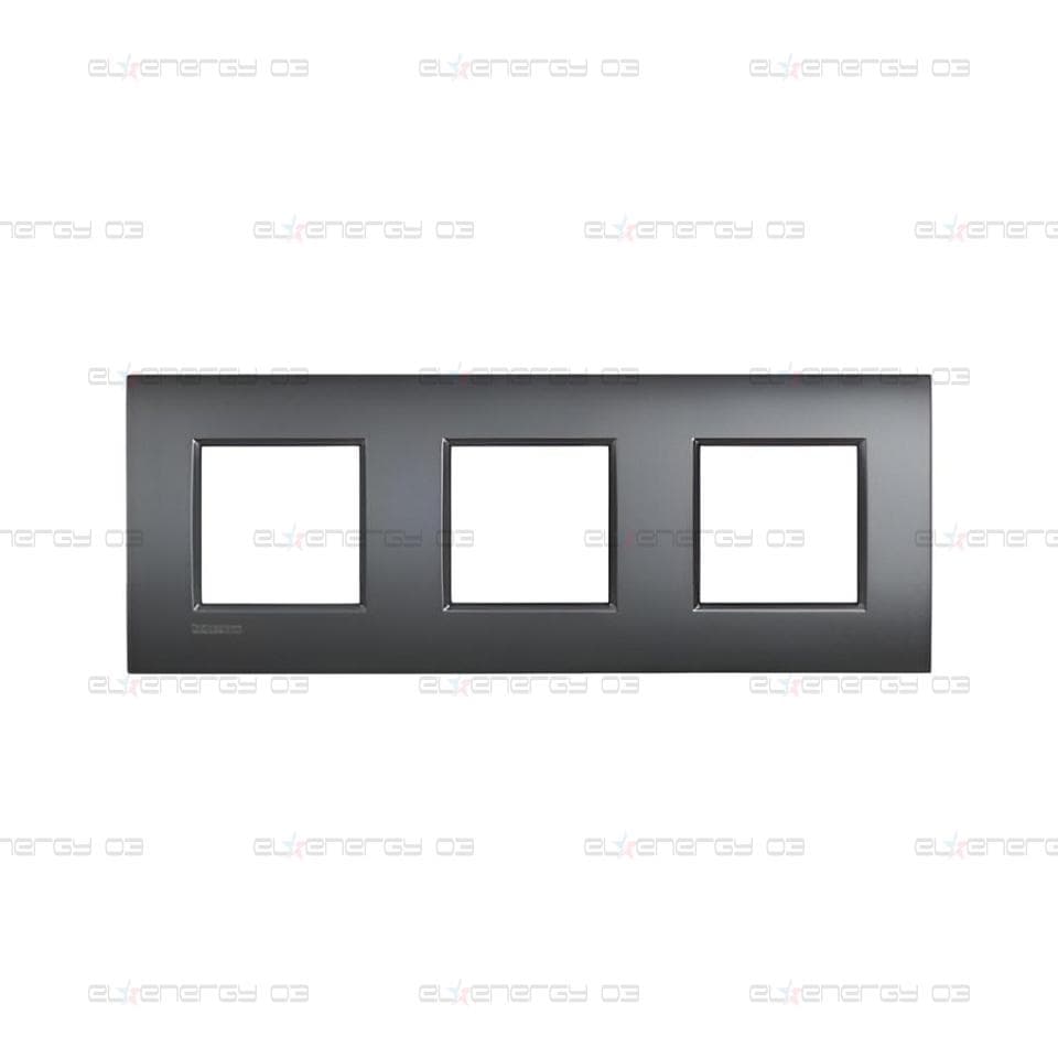 Рамка 2+2+2 мод. метална Anthracite AIR LL Bticino