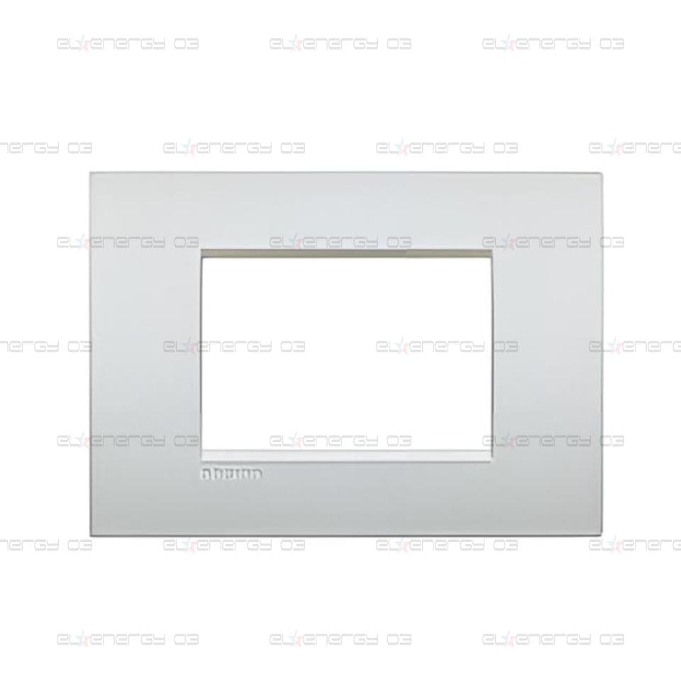 Рамка 3 мод. метална Pearl white AIR LL Bticino