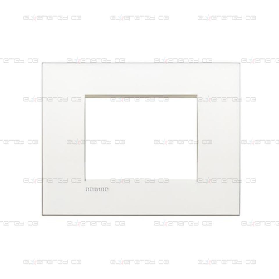 Рамка 3 мод. метална Pure white AIR LL Bticino