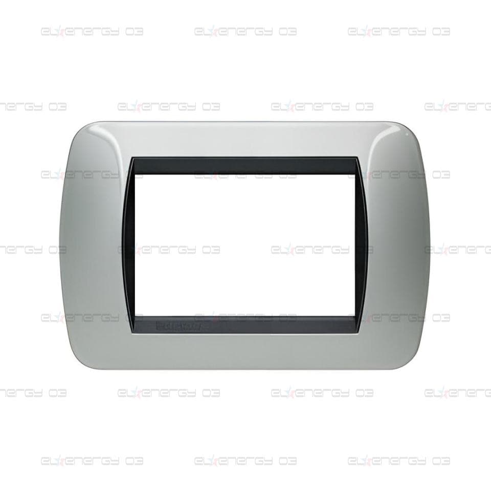 Рамка 3 мод. Light aluminium LL International Bticino