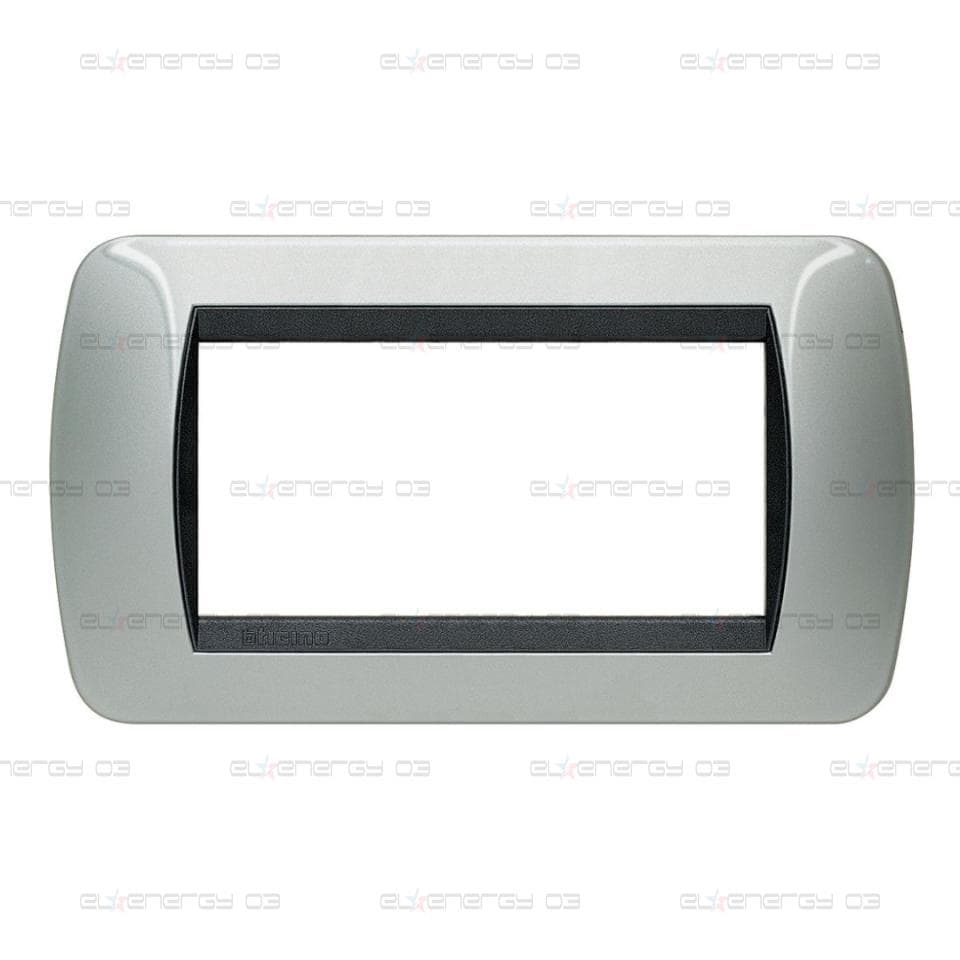 Рамка 4 мод. Light aluminium LL International Bticino