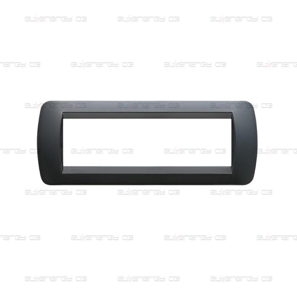 Рамка 7 мод. Dark steel plastic LL International Bticino