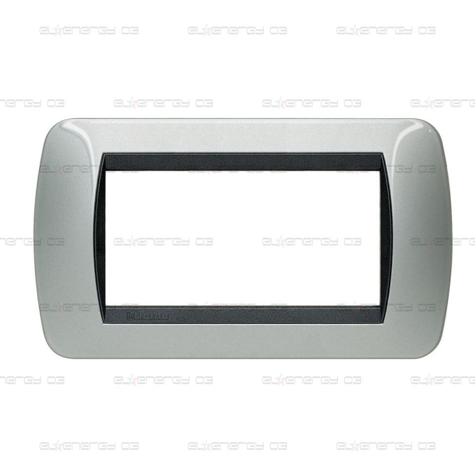 Рамка 7 мод. Light aluminium LL International Bticino