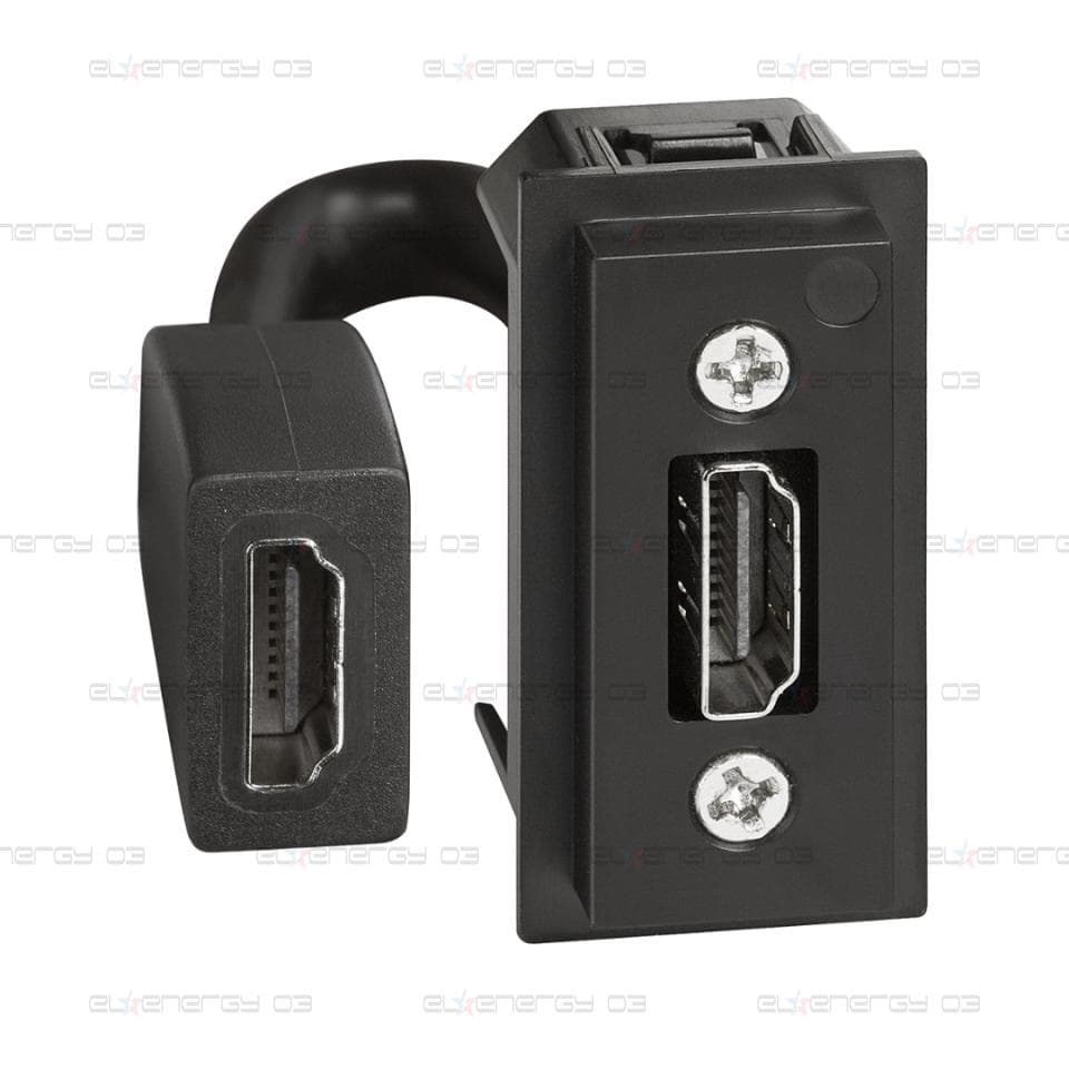 Розетка HDMI за комуникация 1 мод. с кабел Living Now Bticino