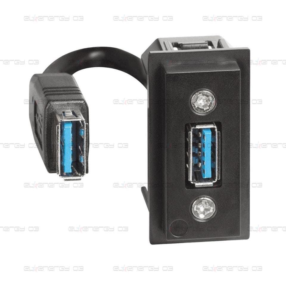 Розетка USB за данни тип A с кабел 15см 1 мод. Living Now Bticino