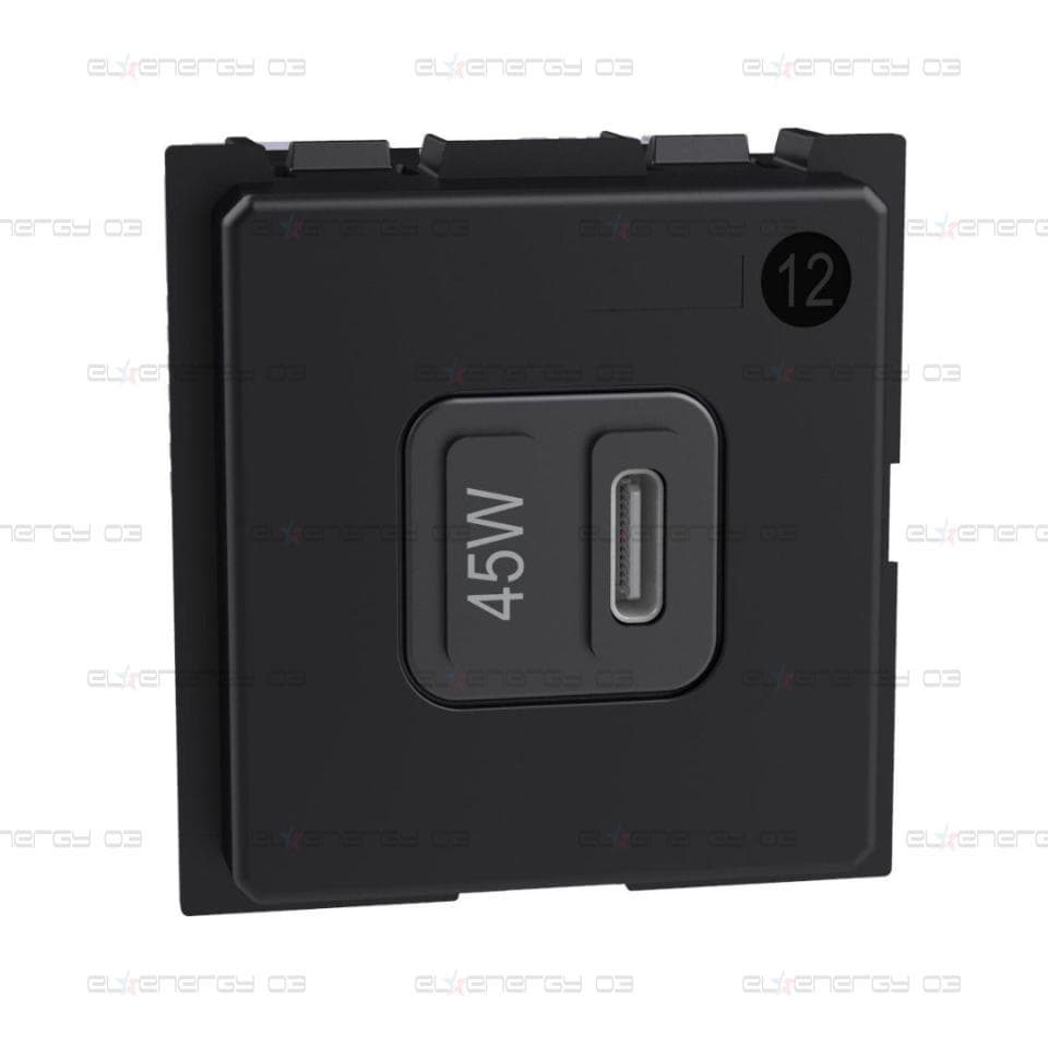Розетка USB за зареждане тип C Power Delivery 45W 2 мод. Living Now Bticino