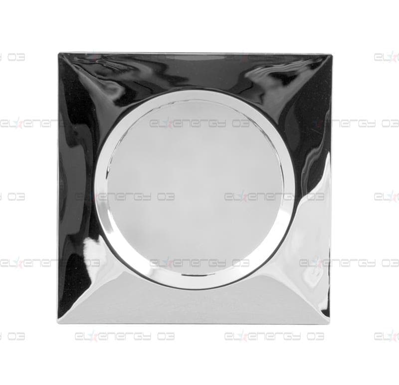Мебелна светодиодна луна квадрат, 1.5W, 4000K, Хром, 12V DC, 120°, Неутрална светлина, SMD 3014
