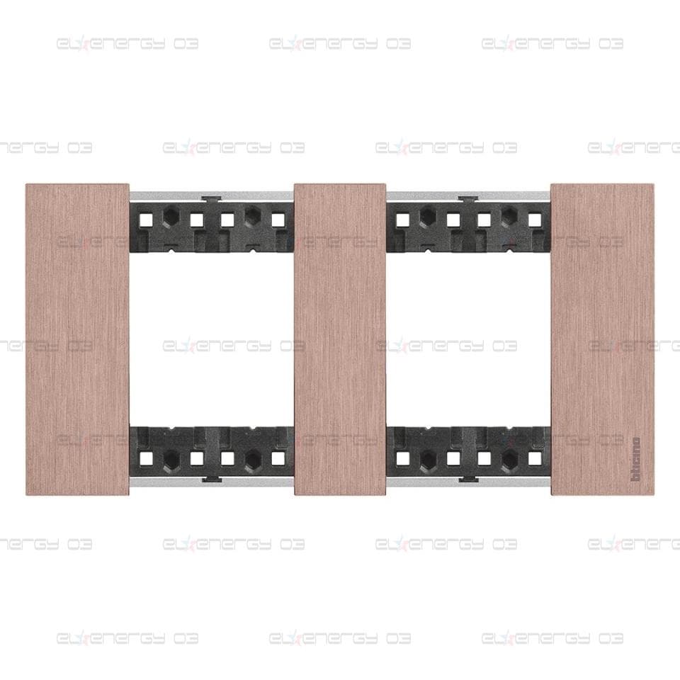 Рамка 2×2 мод. метална цвят Мед (Copper) Living Now Bticino