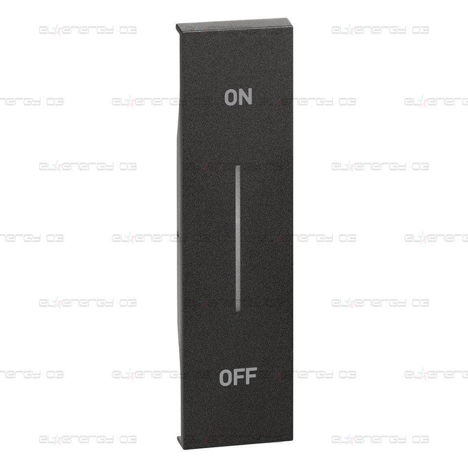 Лицев панел за бутон “On/Off” 1 мод. цвят Черен Living Now Bticino