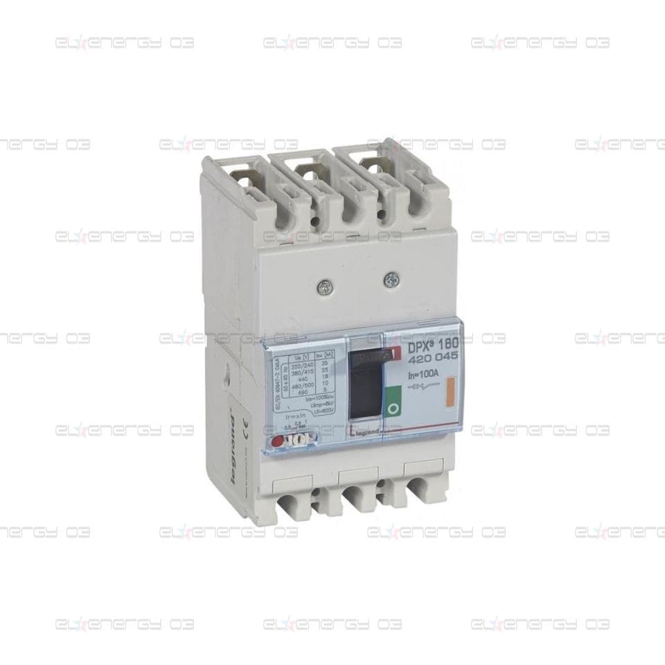 Автомат DPX3 160 TM 3P 100A 25кA регулируем (In x 0.8…1) Legrand