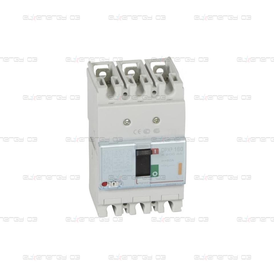 Автомат DPX3 160 TM 3P 80А 25кА регулируем (In x 0.8…1) Legrand