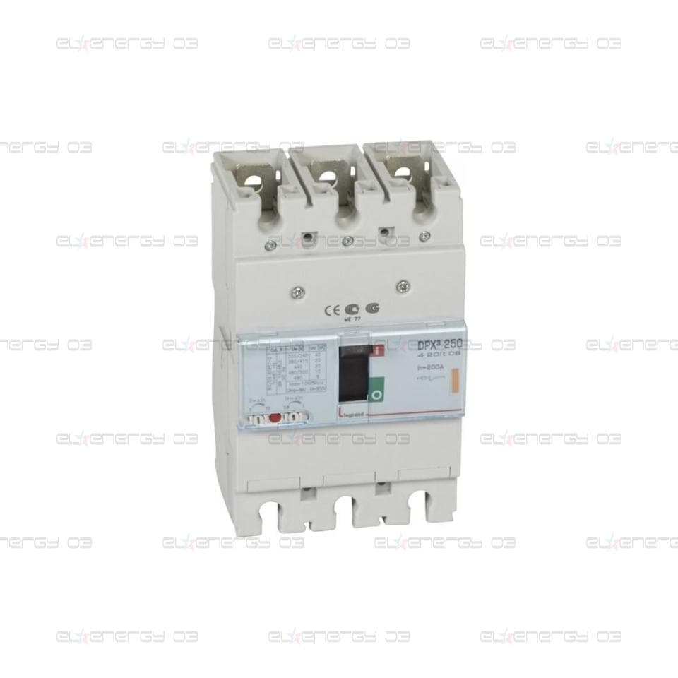 Автомат DPX3 250 TM 3P 200A 25кA регулируем (In x 0.8…1) Legrand