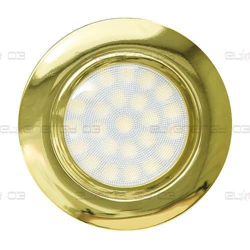 Мини LED луна за вграждане, 4W, 4200K, IP44, Злато, 220V-240V AC, 60°, Неутрална светлина, SMD 2835