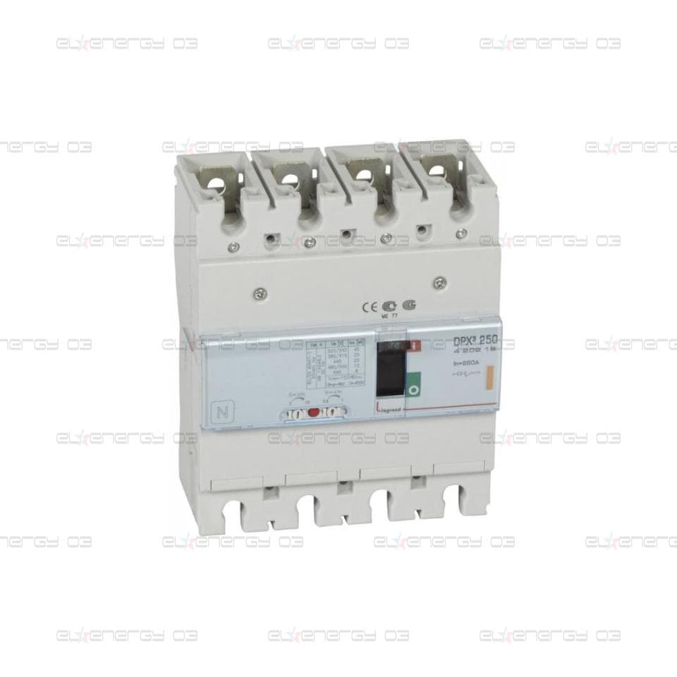 Автомат DPX3 250 TM 4P 250A 25кA регулируем (In x 0.8…1) Legrand