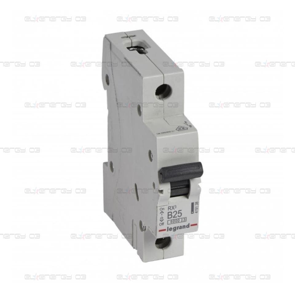 Автоматичен прекъсвач RX3 1P 25A крива В 6kA Legrand