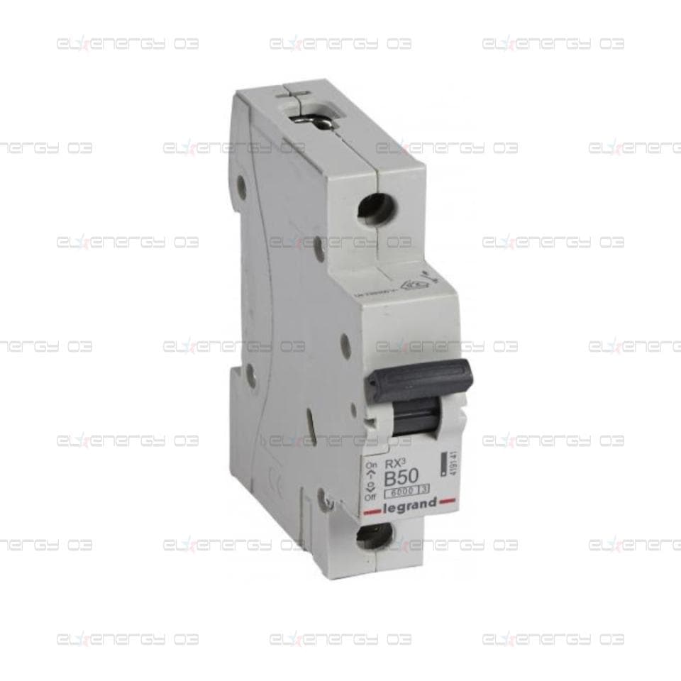 Автоматичен прекъсвач RX3 1P 50A крива В 6kA Legrand