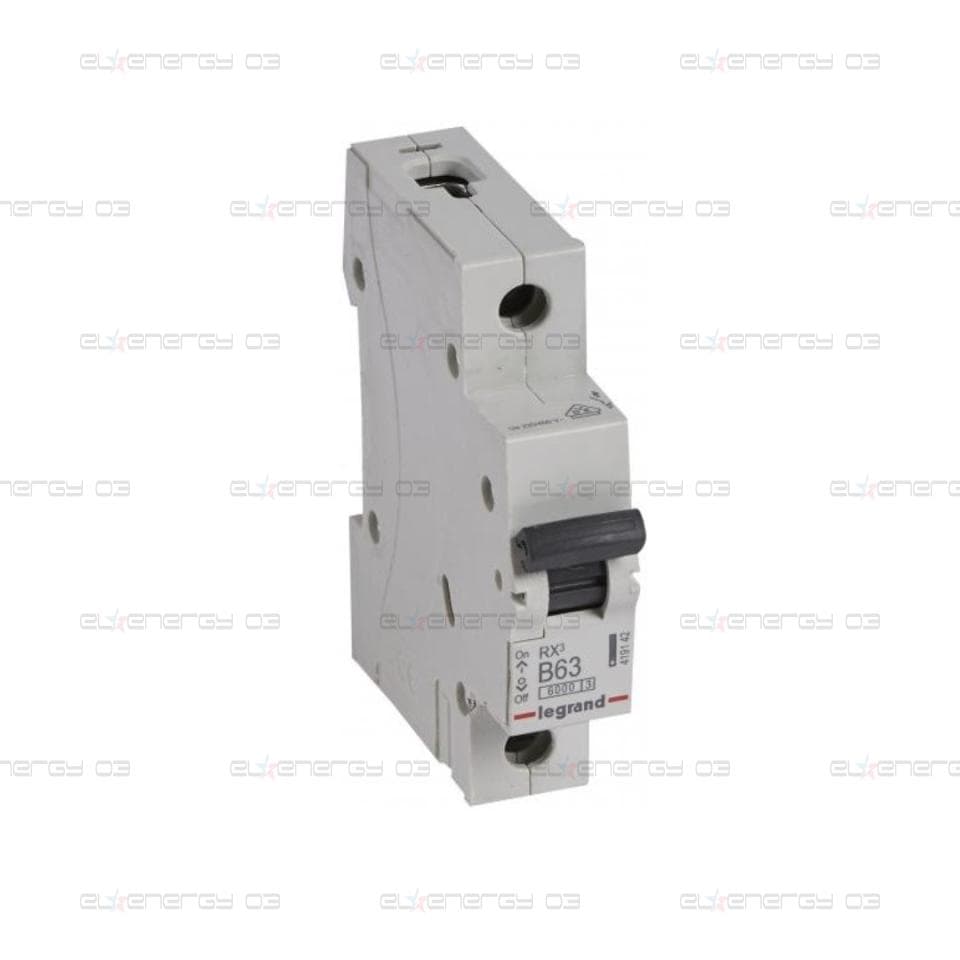 Автоматичен прекъсвач RX3 1P 63A крива В 6kA Legrand
