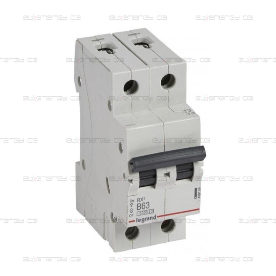 Автоматичен прекъсвач RX3 2P 63A крива В 6kA Legrand