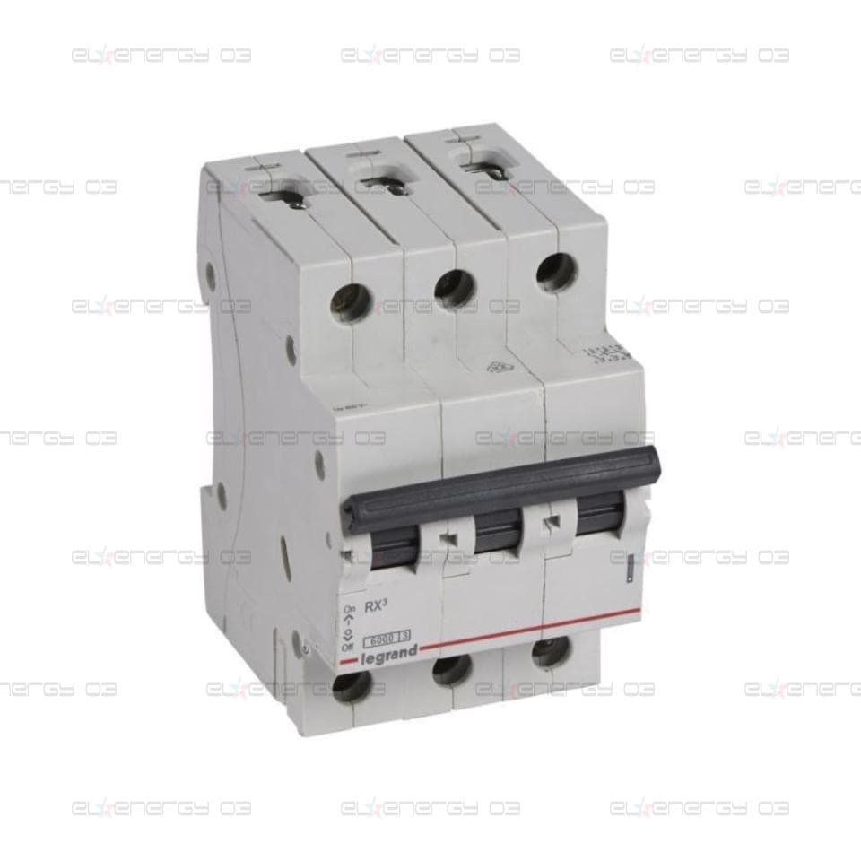 Автоматичен прекъсвач RX3 3P 6A крива В 6kA Legrand