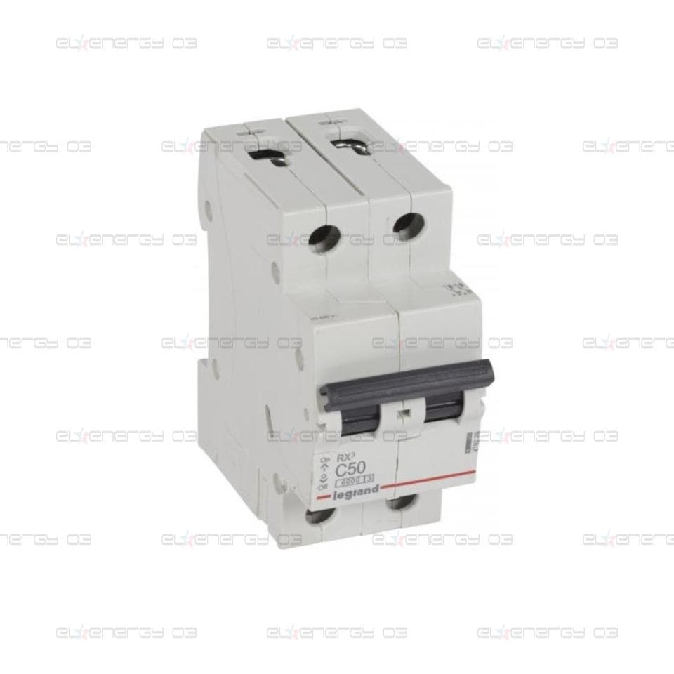 Автоматичен прекъсвач RX3 2P 50A крива С 6kA Legrand