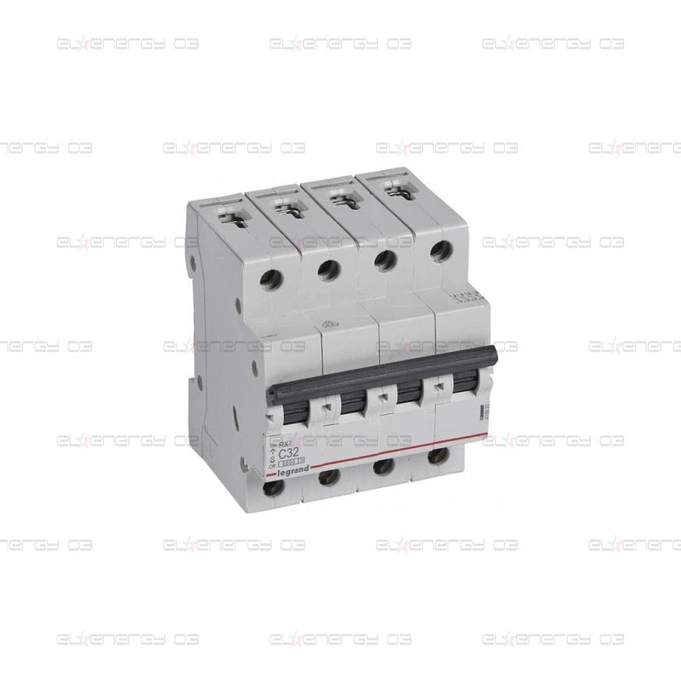 Автоматичен прекъсвач RX3 4P 32A крива С 6kA MC Legrand