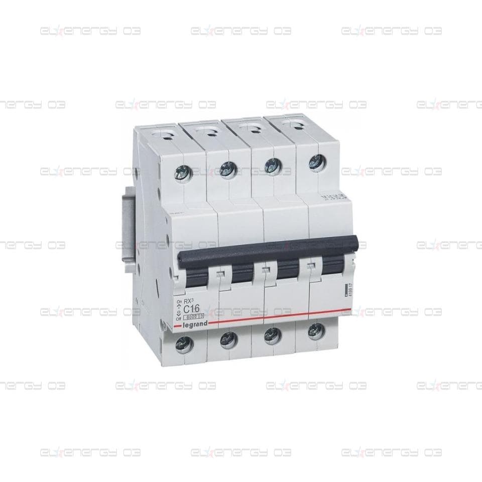 Автоматичен прекъсвач RX3 4P 40A крива С 6kA MC Legrand