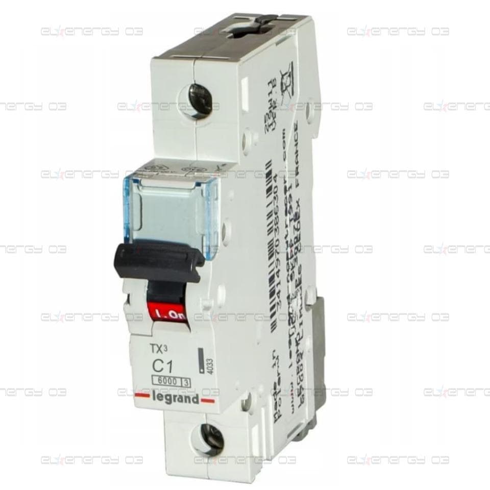 Автоматичен прекъсвач TX3 1P 1A крива С 6kA Legrand