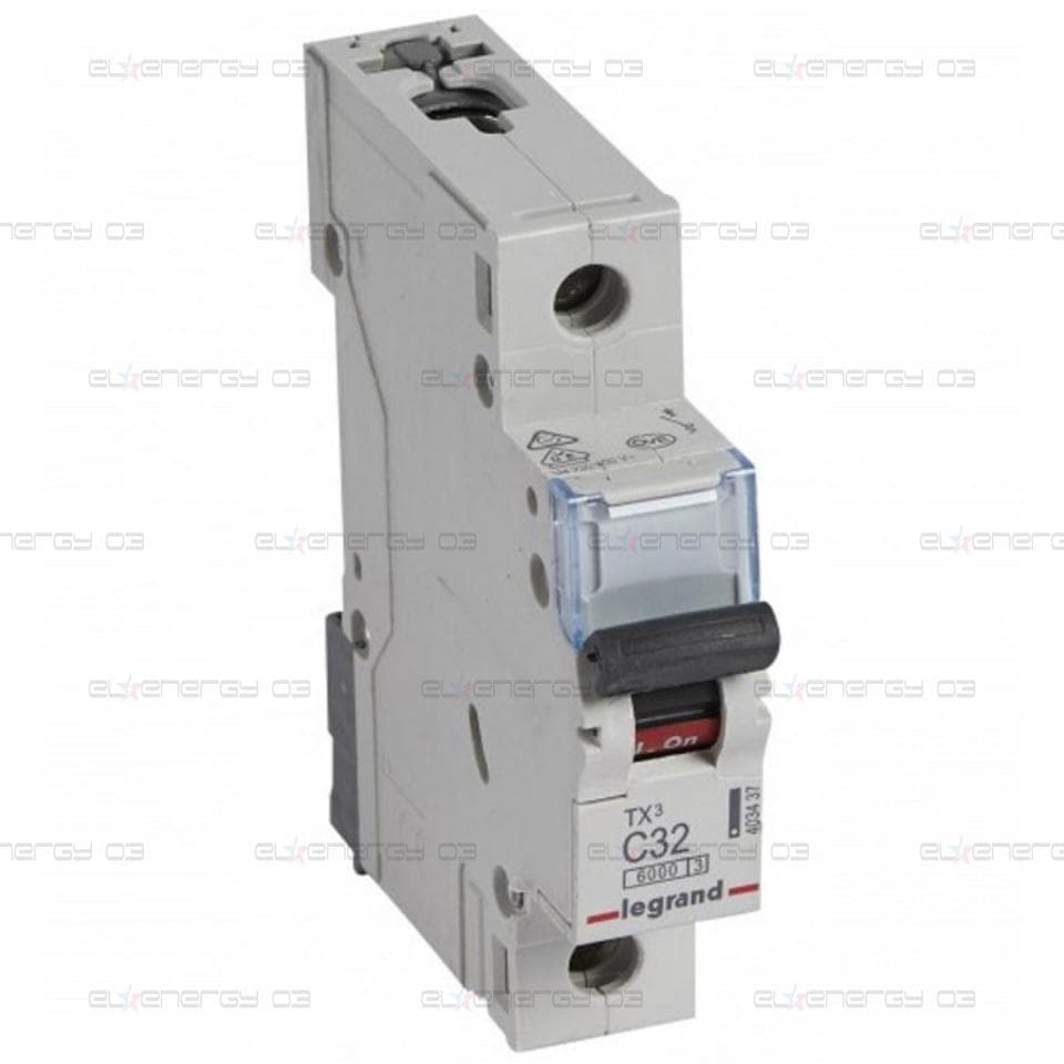 Автоматичен прекъсвач TX3 1P 32A крива С 6kA Legrand