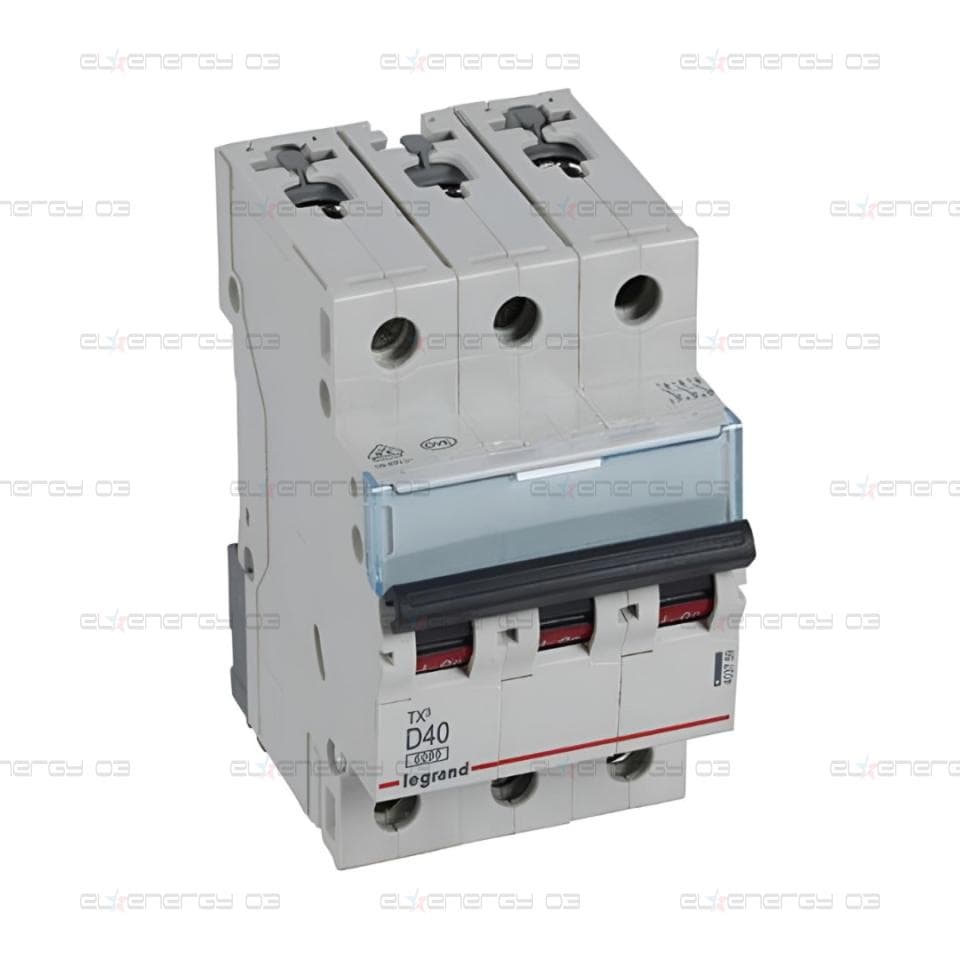 Автоматичен прекъсвач TX3 3P 40A крива D 6kA Legrand