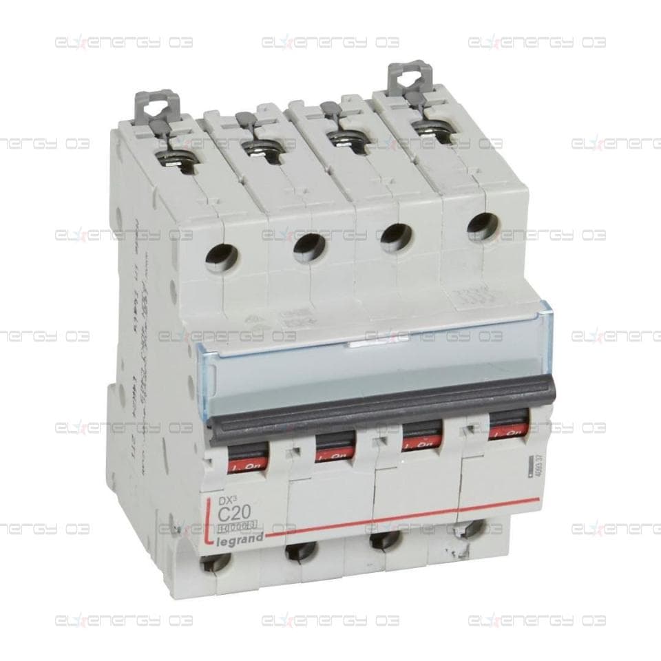 Автоматичен прекъсвач DX3 4P 20A крива С 10kA 4 мод. IT Legrand