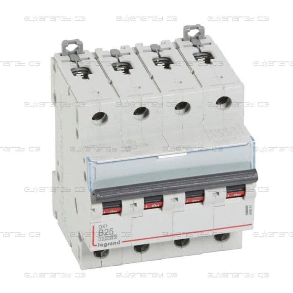 Автоматичен прекъсвач DX3 4P 25A крива B 10kA 4 мод. Legrand