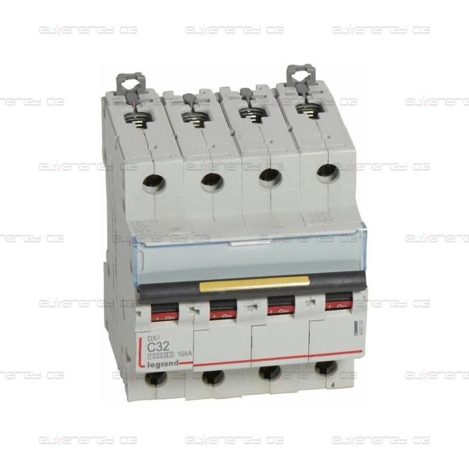 Автоматичен прекъсвач DX3 4P 32A крива С 10kA 4 мод. Legrand