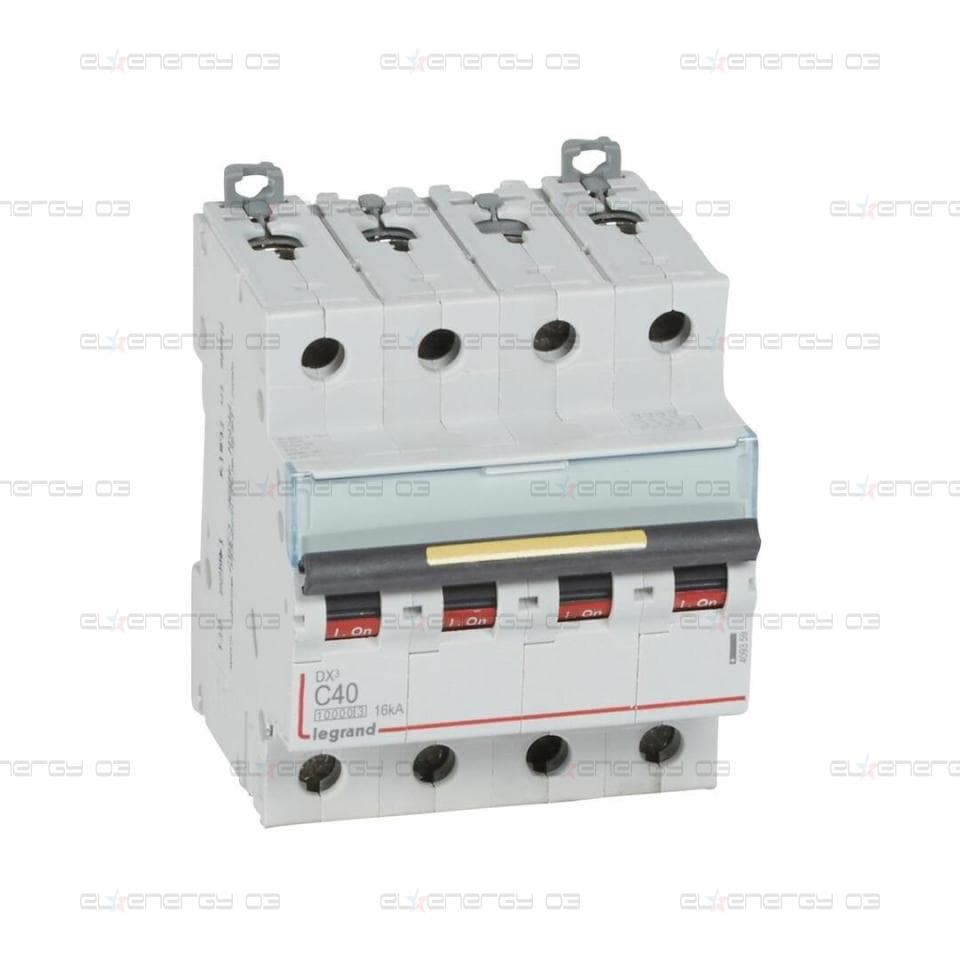 Автоматичен прекъсвач DX3 4P 40A крива С 10kA 4 мод. Legrand