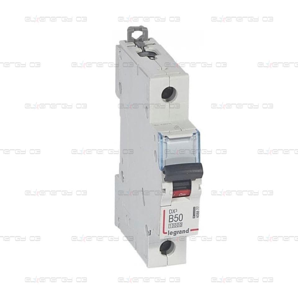 Автоматичен прекъсвач DX3 1P 50A крива B 10kA 1 мод. Legrand