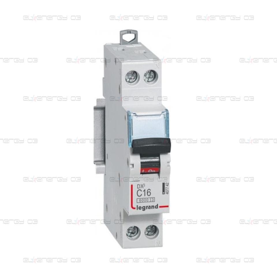 Автоматичен прекъсвач DX3 1P+N 16A крива С 6kA Legrand